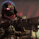 A Guardian points a blunderbuss at her AFK teammate.